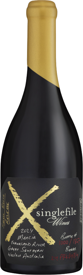 Singlefile Wines Small Batch Release Mencía 2024 bottle - Frankland River